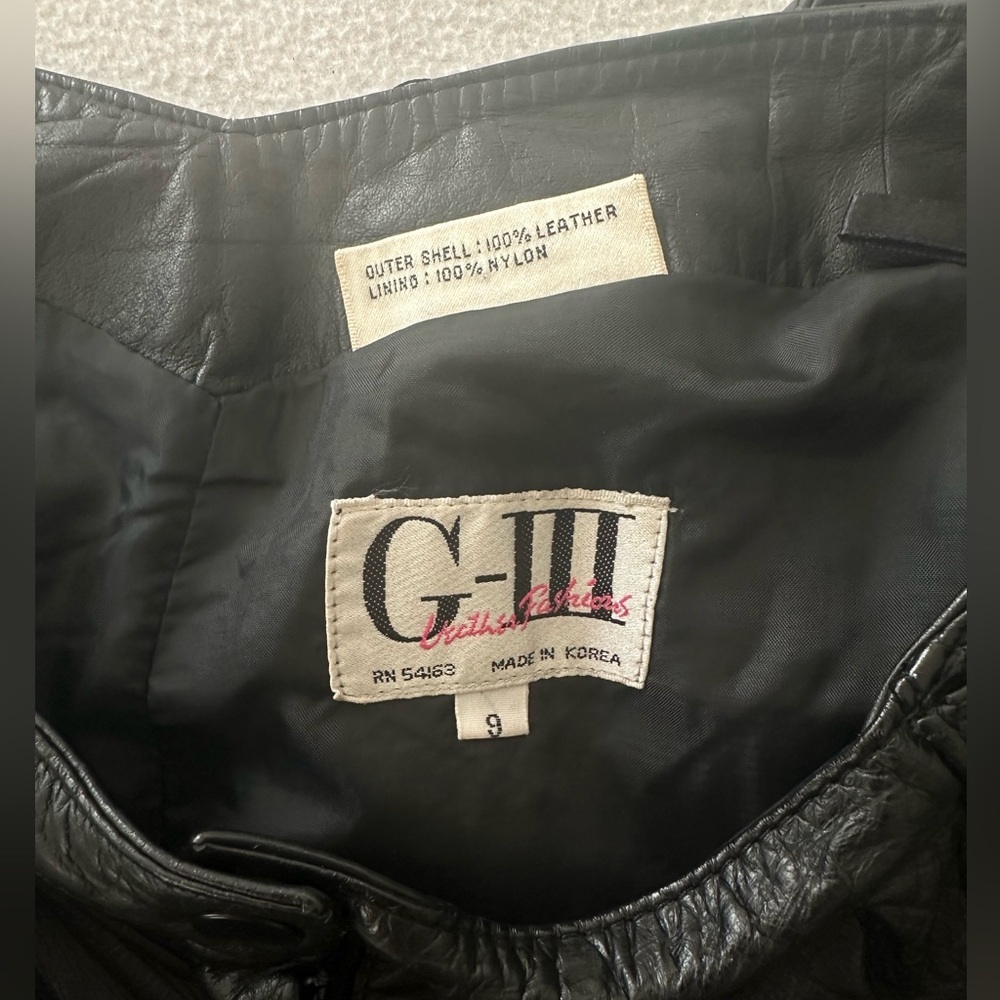 G-111 Pants Women’s Size 9 (28Wx29L) Black 100% Outer Shell Leather/Nylon Lined - Picture 8 of 11